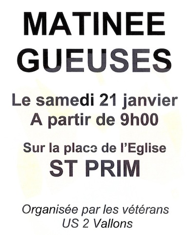 matinée Gueuses US 2 Vallons