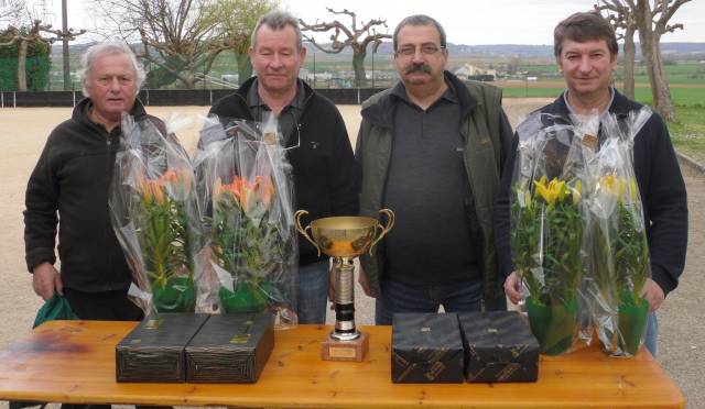 GHAZARIAN-PIOLAT (Chonas St-Prim et Pont-Evèque) remporte la coupe de printemps