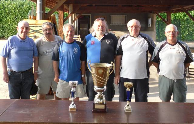 Les 5 premiers et le président Guy Groléat
