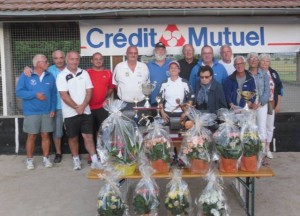 Les finalistes avec la famille Viallet