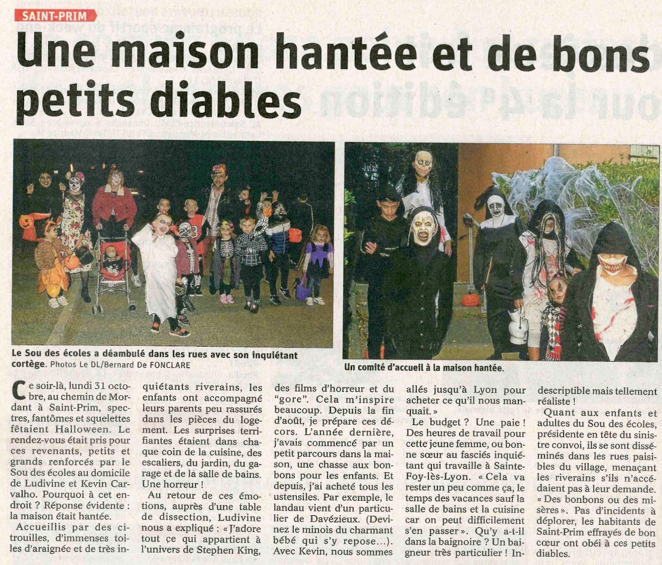 Une maison hantée et de bons petits diables