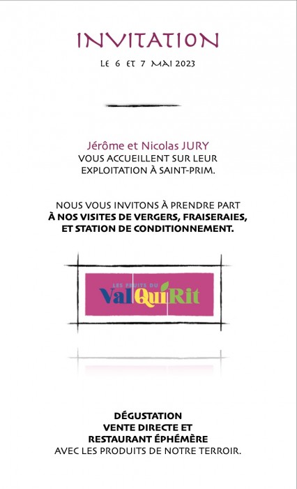 DÉGUSTATION VENTE LES FRUITS DU VAL QUI RIT