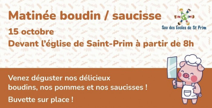 Matinée boudin saucisse