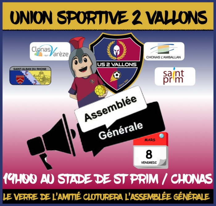 Assemblée générale de l'US 2 Vallons 