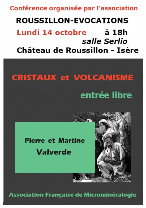 Conférence cristaux et volcanisme