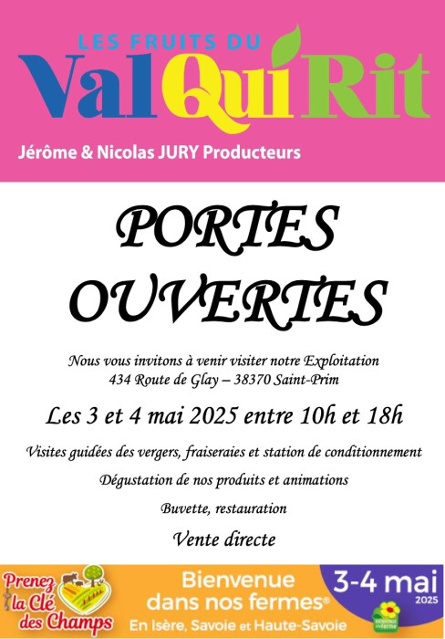 Portes ouvertes – Les Fruits du Val qui Rit