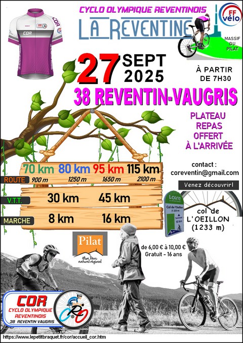 La Reventine 2025 - Randonnée Cyclo & Marche