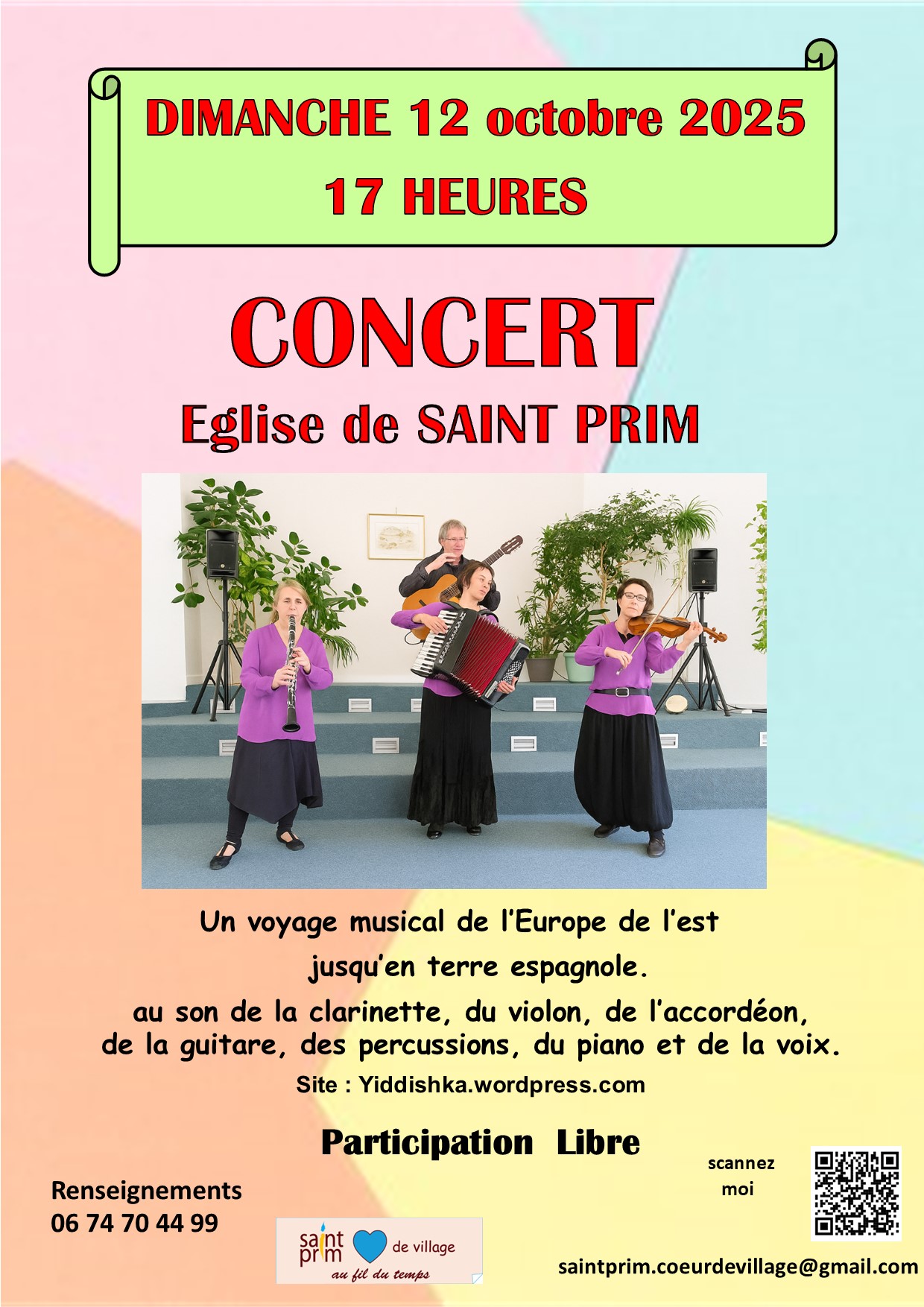 Concert "Voyage musical" à Saint-Prim