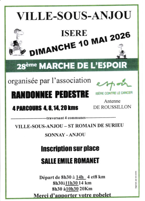 affiche marche de l'espoir