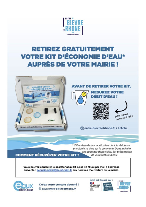 Affiche retrait kit eau
