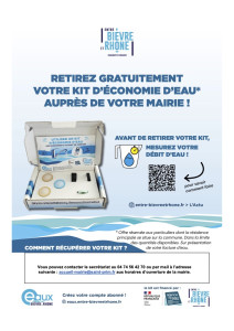 Kits d’économie d’eau