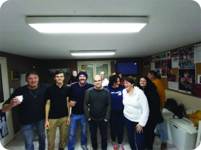 Notre club house à l'interieur